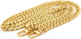 SEAVILIA Handmade DIY 47" Gold Purse Chain Straps Accessories  Replacement Crossbody & Shoulder Straps for Bag Making