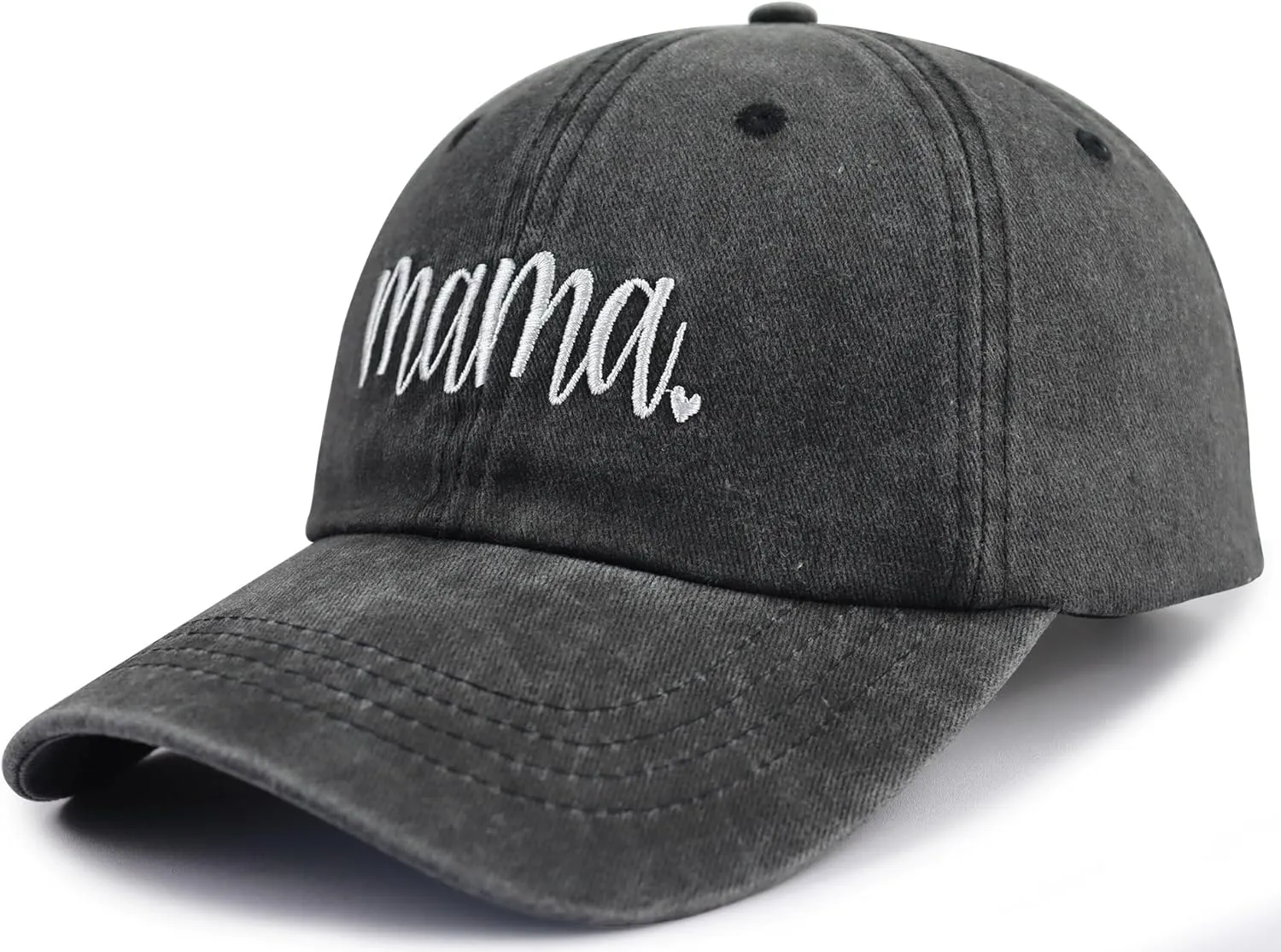 SHANVANKE Funny Mama Hat for Women, Adjustable Washed Cotton Embroidered Mom Baseball Cap