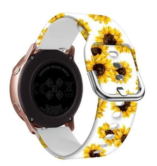 Silicone Pattern Watch Straps compatible with the Huawei Watch 2 Classic