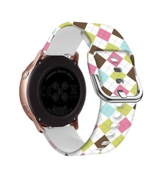 Silicone Pattern Watch Straps compatible with the Huawei Watch 2 Classic