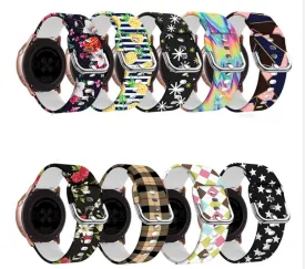 Silicone Pattern Watch Straps compatible with the Huawei Watch 2 Classic