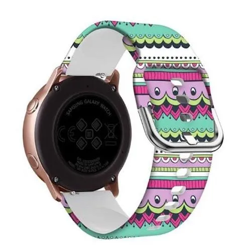 Silicone Pattern Watch Straps compatible with the Huawei Watch 2 Classic