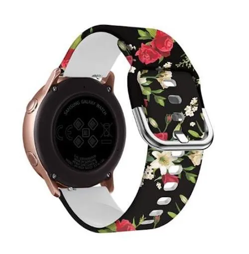 Silicone Pattern Watch Straps compatible with the Huawei Watch 2 Classic