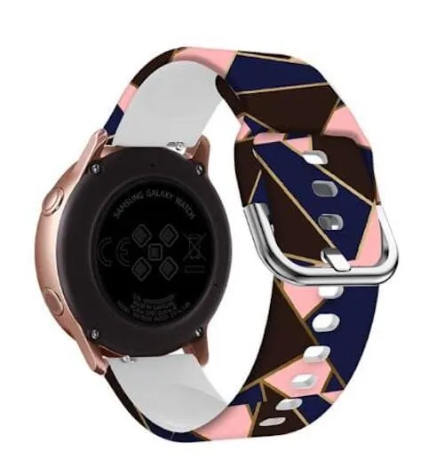 Silicone Pattern Watch Straps compatible with the Huawei Watch 2 Classic