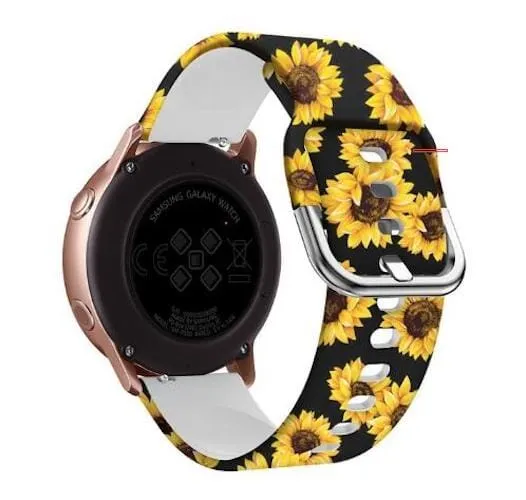 Silicone Pattern Watch Straps compatible with the Huawei Watch 2 Classic