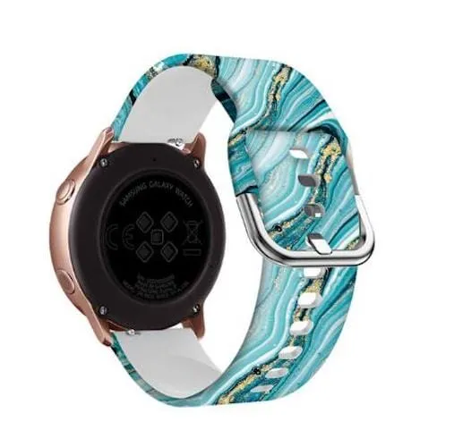 Silicone Pattern Watch Straps compatible with the Huawei Watch 2 Classic