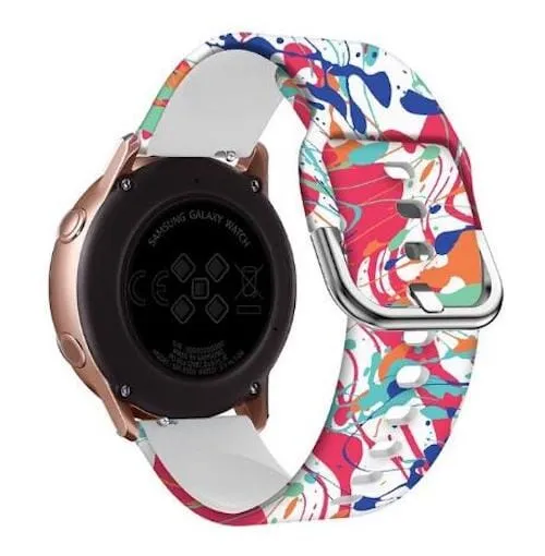 Silicone Pattern Watch Straps compatible with the Huawei Watch 2 Classic
