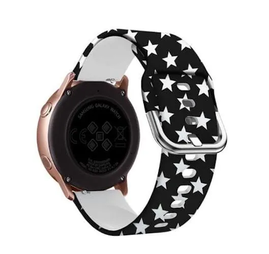Silicone Pattern Watch Straps compatible with the Huawei Watch 2 Classic