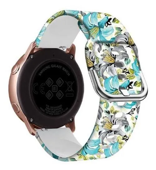 Silicone Pattern Watch Straps compatible with the Huawei Watch 2 Classic