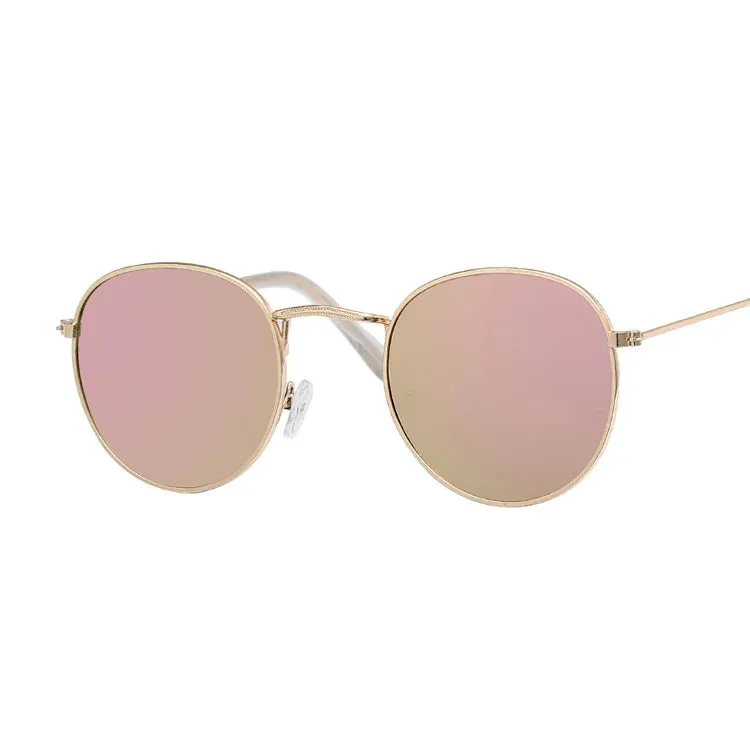 Small Retro Round Sunglasses Woman Vintage Sun Glasses