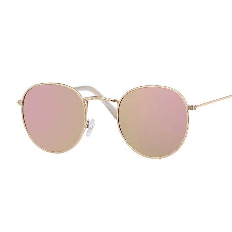 Small Retro Round Sunglasses Woman Vintage Sun Glasses