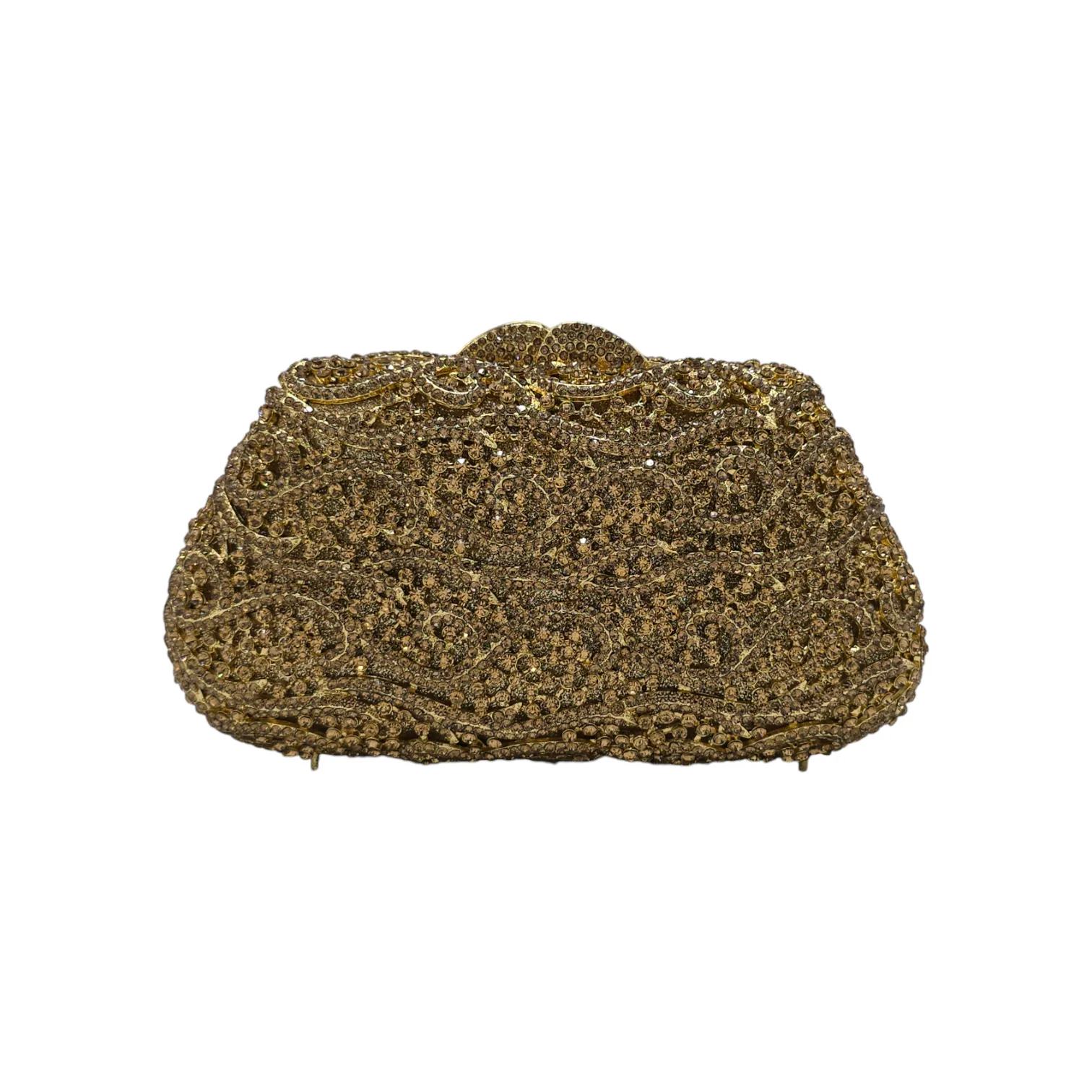 Stylish Golden Bridal Clutch