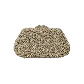 Stylish Golden Bridal Clutch