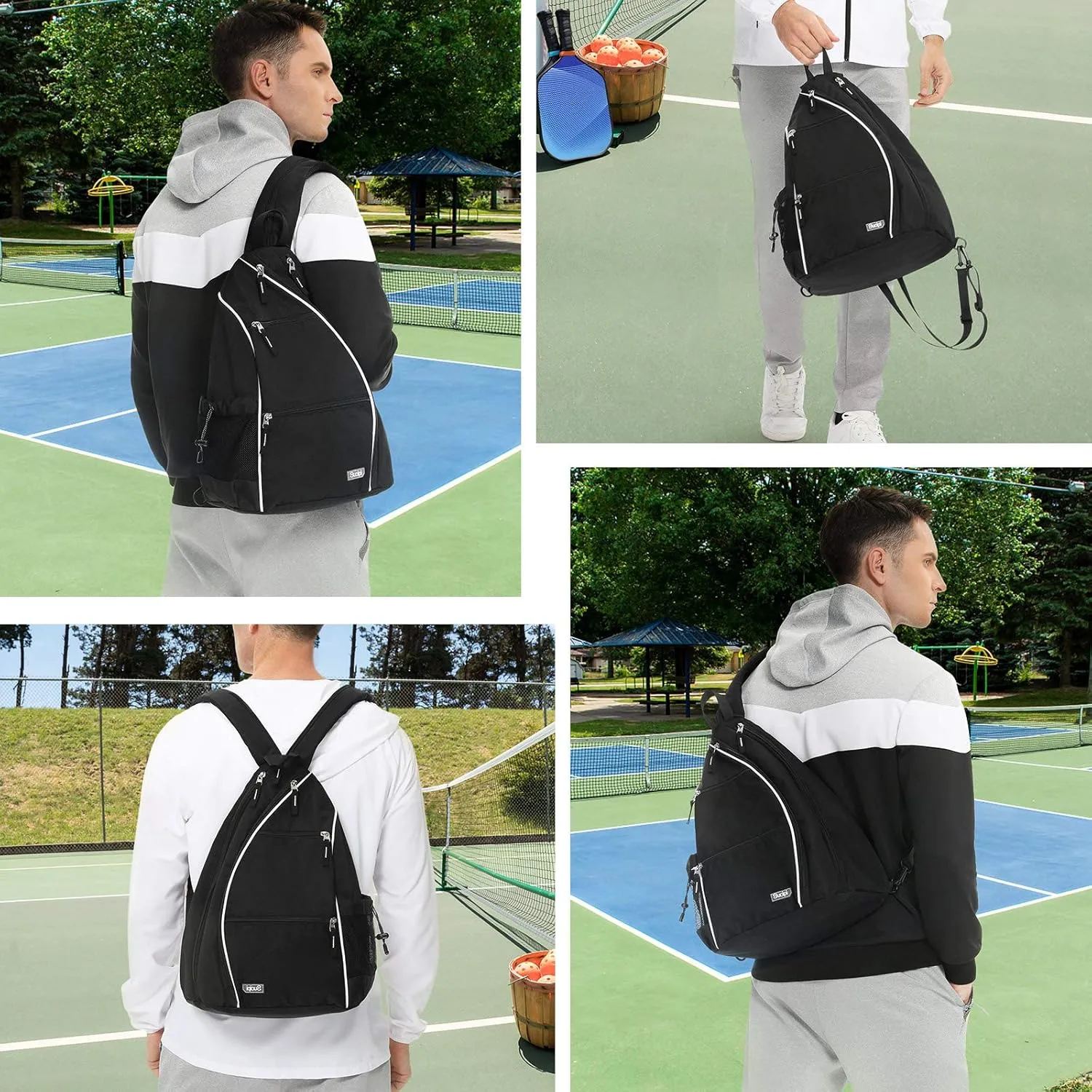 Sucipi Women's Reversible Pickleball Paddle Bag with Rackets Compartment