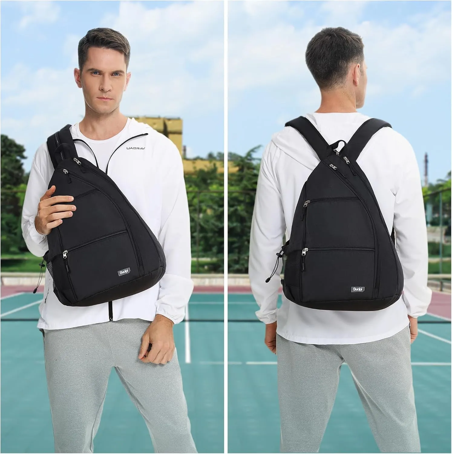 Sucipi Women's Reversible Pickleball Paddle Bag with Rackets Compartment