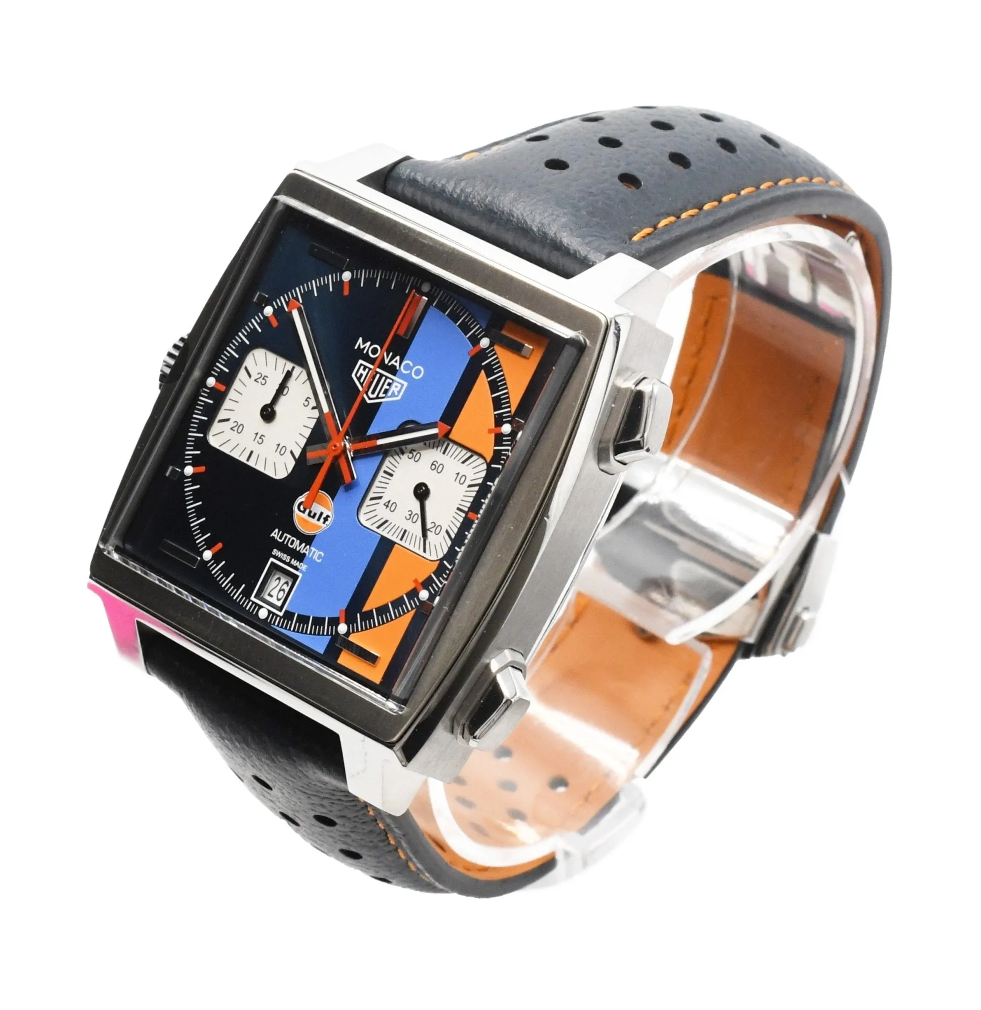 TAG Heuer Monaco Gulf 39mm Steel Watch