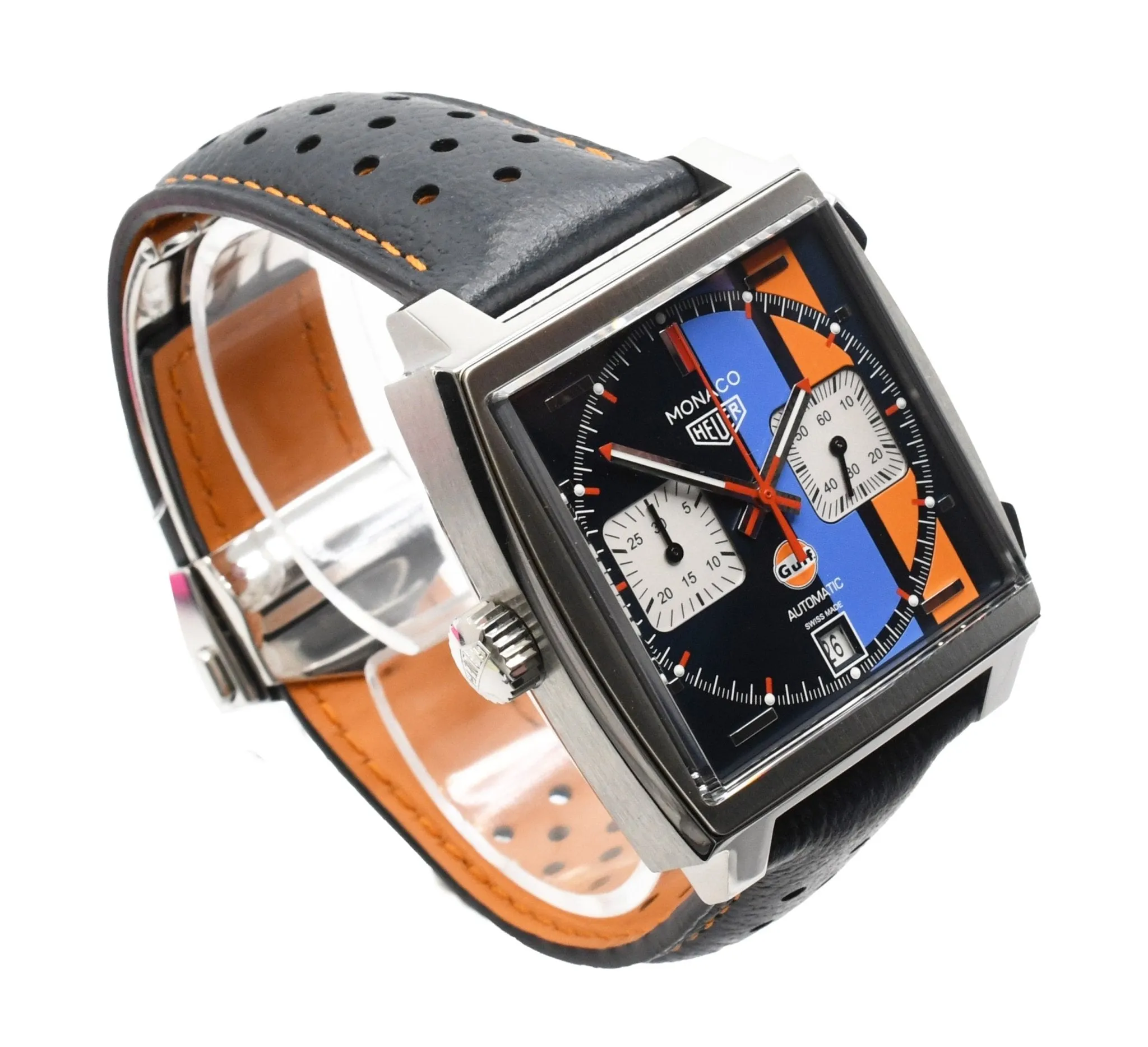 TAG Heuer Monaco Gulf 39mm Steel Watch