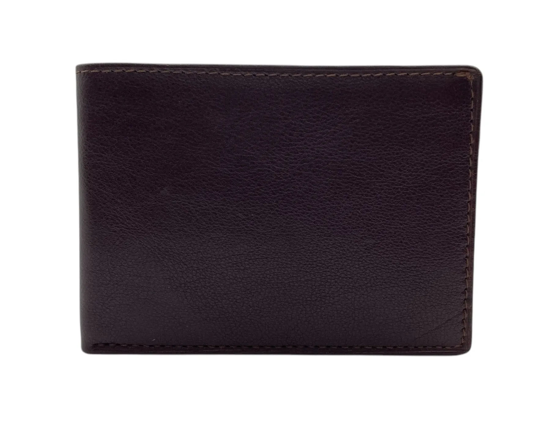 Top Grain Slim & Compact Leather  Billfold Wallet # 1589 [B]