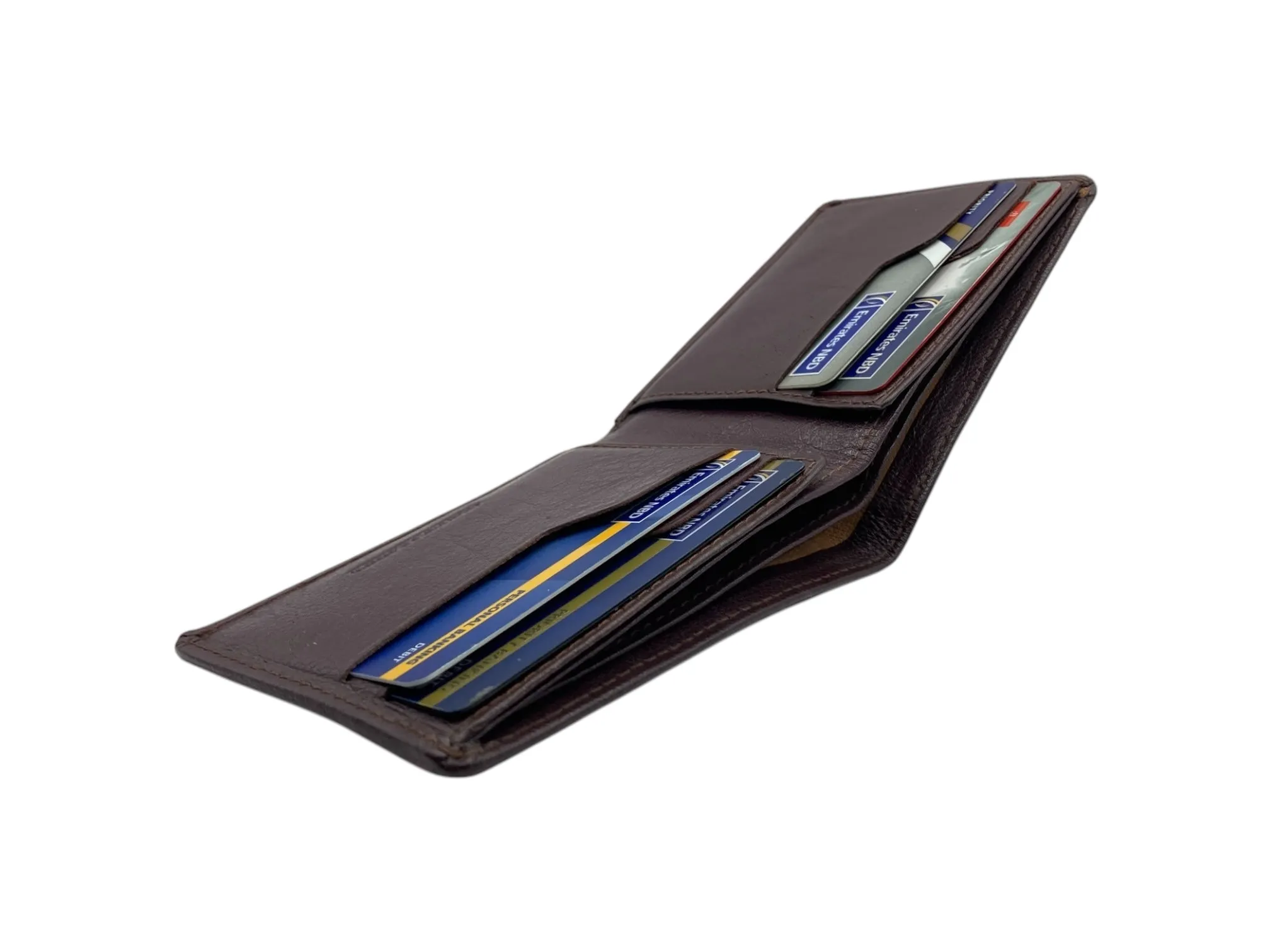 Top Grain Slim & Compact Leather  Billfold Wallet # 1589 [B]