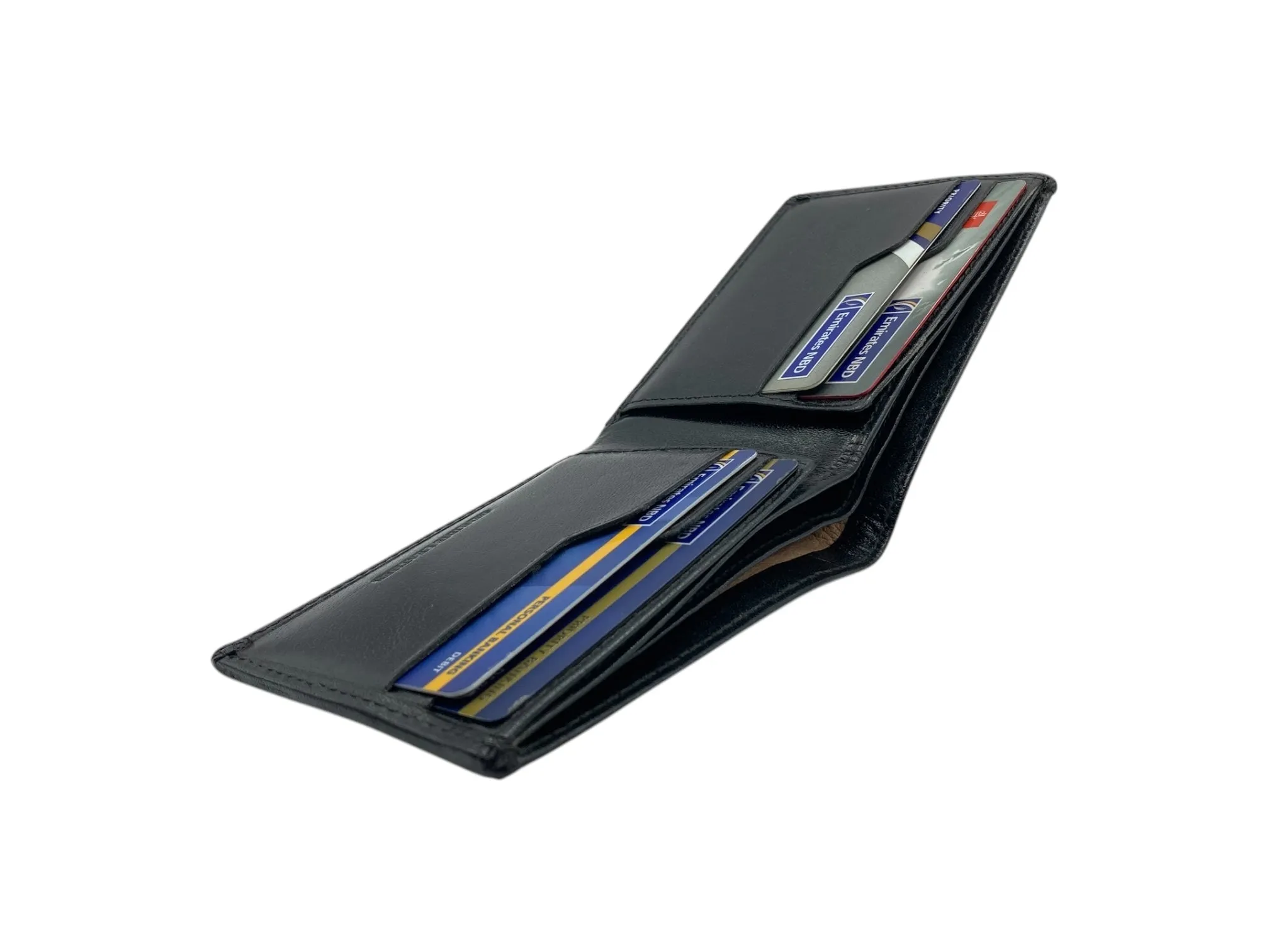Top Grain Slim & Compact Leather  Billfold Wallet # 1589 [B]