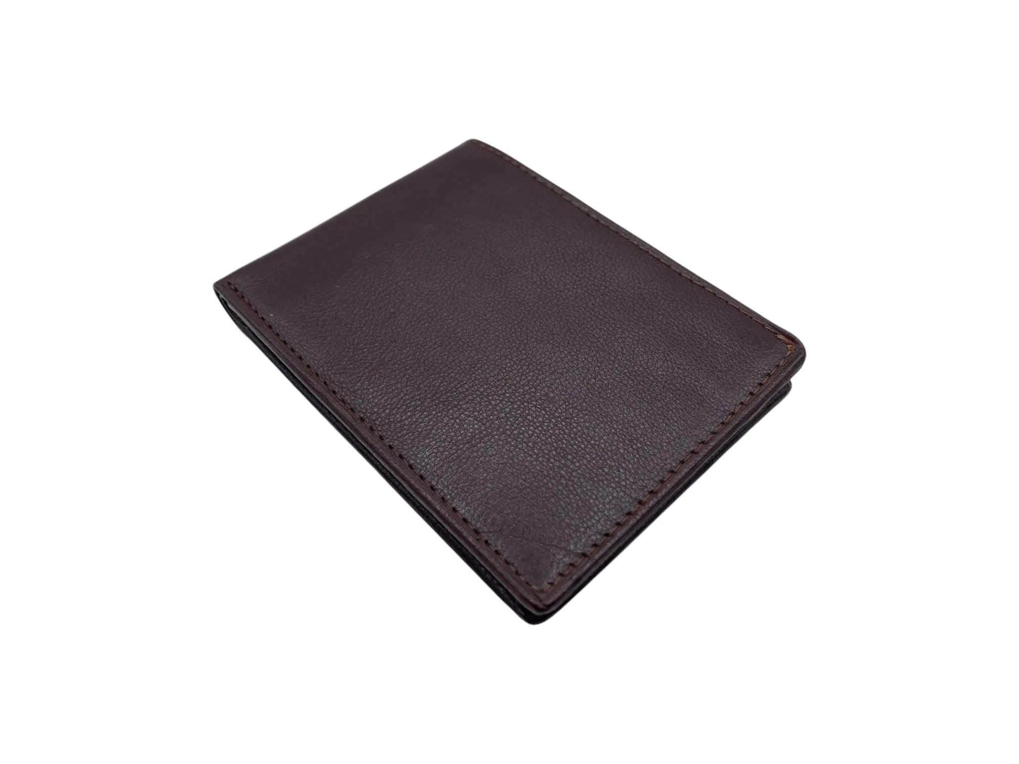 Top Grain Slim & Compact Leather  Billfold Wallet # 1589 [B]