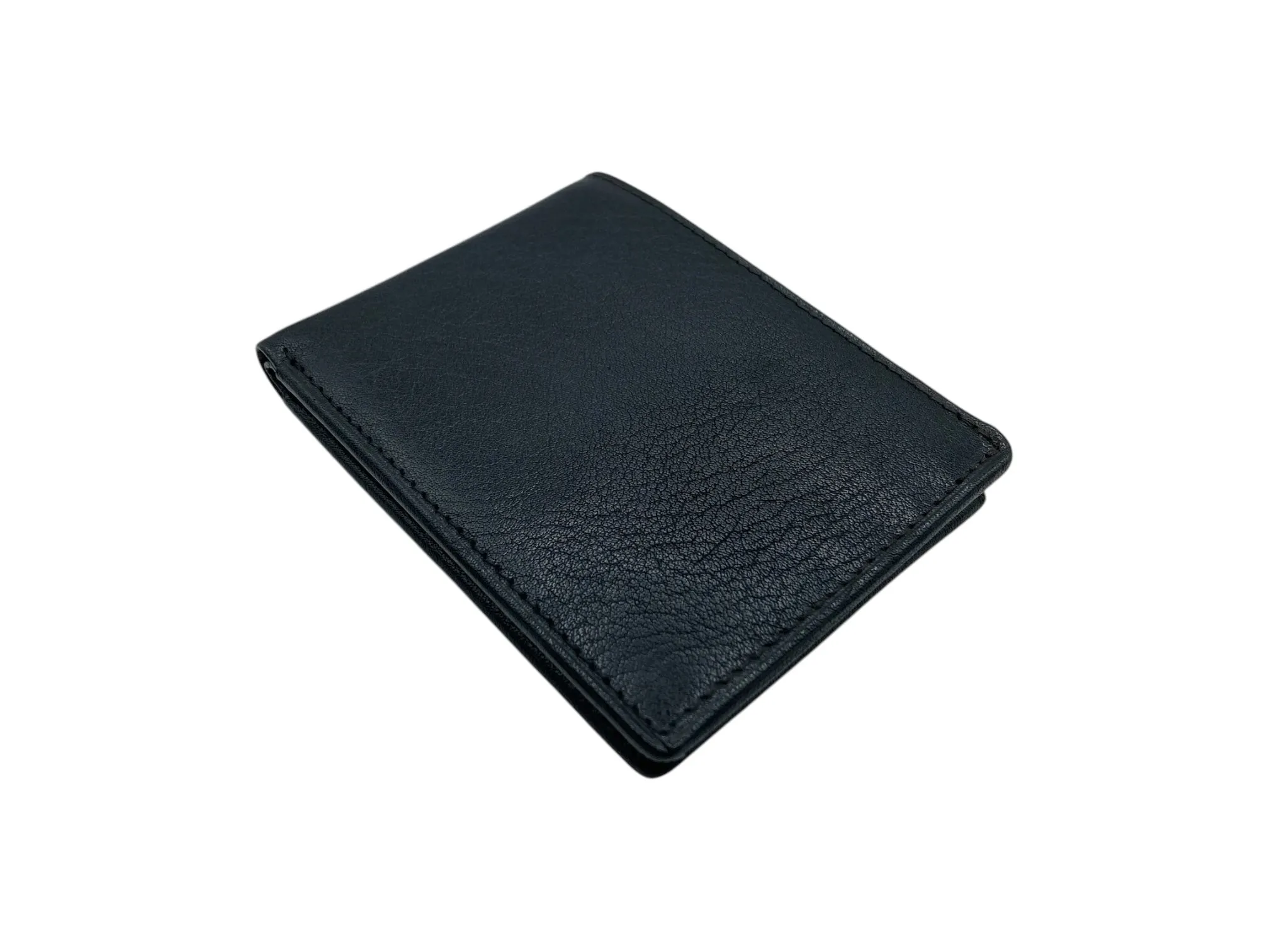 Top Grain Slim & Compact Leather  Billfold Wallet # 1589 [B]
