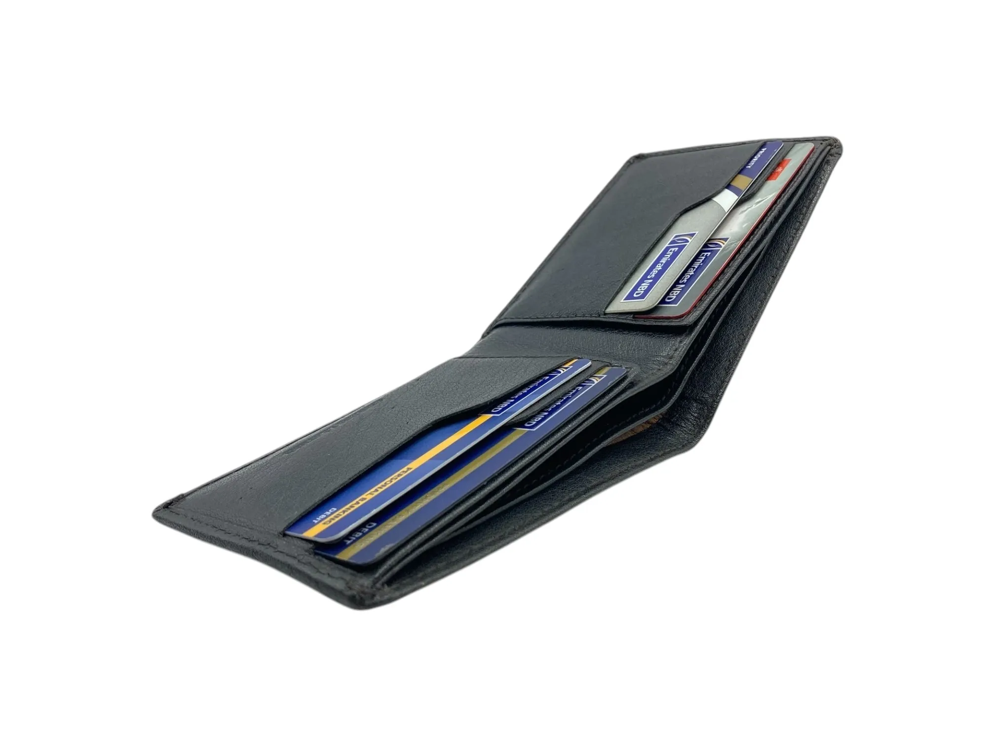 Top Grain Slim & Compact Leather  Billfold Wallet # 1589 [B]