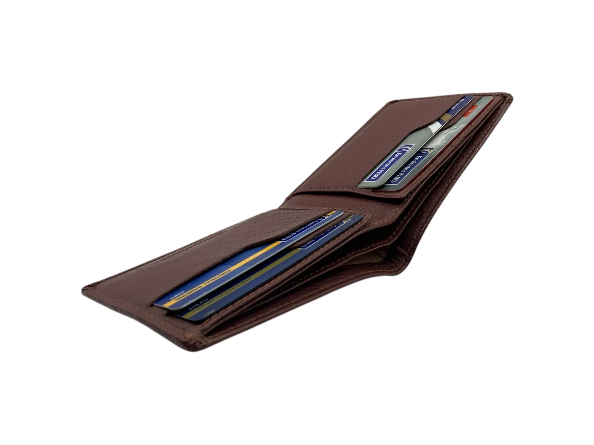 Top Grain Slim & Compact Leather  Billfold Wallet # 1589 [B]