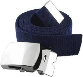 US Air Force Elastic Belt with Brite Mirror Buckle and Tip