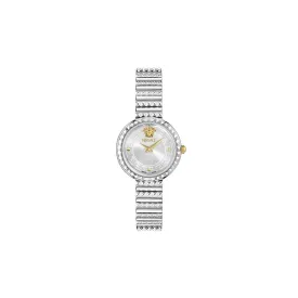 Versace Newness 28 mm Size Silver Dial Women Analog Watch - VEDFA0124