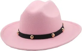 Women Men Winter Woolen Fedoras Hat Top Jazz Hat Round Caps Bowler Hats